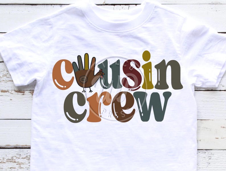 Cousin Crew Png, Thanksgiving Svg, Turkey Clipart, Digital Download