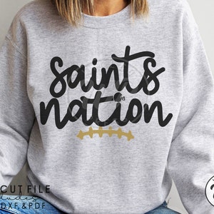 Saints Nation svg, Saints football, png, dxf, svg files for cricut, shirt, sublimination, iron on, clipart, vinyl cut file,