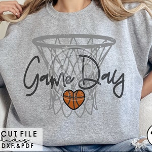 Game Day svg, Basketball svg, Heart, grunge distressed, png, dxf, svg files for cricut, sublimination, iron on, vinyl cut file,