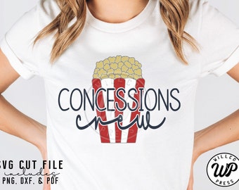 Concession crew svg, Concession stand svg, cricut cut file, dxf, png, instant download