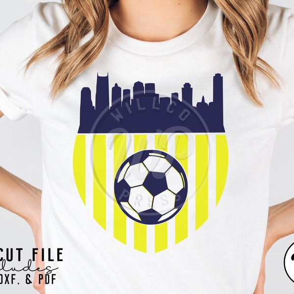 Nashville skyline, Soccer SVG, png, dxf, svg files for cricut, , sublimination, vinyl cut file, iron on, silouhette, shirts