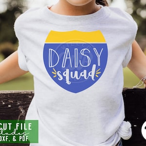 Daisy Squad svg, Scouts, Scout Troop, png, dxf, svg files for cricut, sublimination, girl shirts, vinyl cut file, iron on,