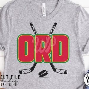 ORD Hockey svg, Chicago Hockey, Airport Code, png, dxf, svg file for cricut, clipart, iron on
