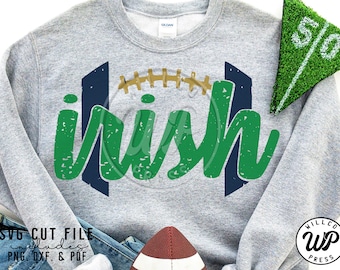 Irish Football SVG, DXF, PNG, Grunge Distressed, svg files for cricut, , sublimation, vinyl cut file, iron on, shirts, tshirt