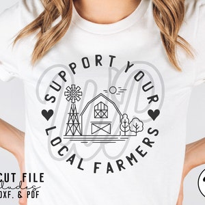 Support Farmers svg, Farm svg, Farming svg, svg files for cricut, png, dxf, clip art, iron on, sublimation, vinyl cut file,