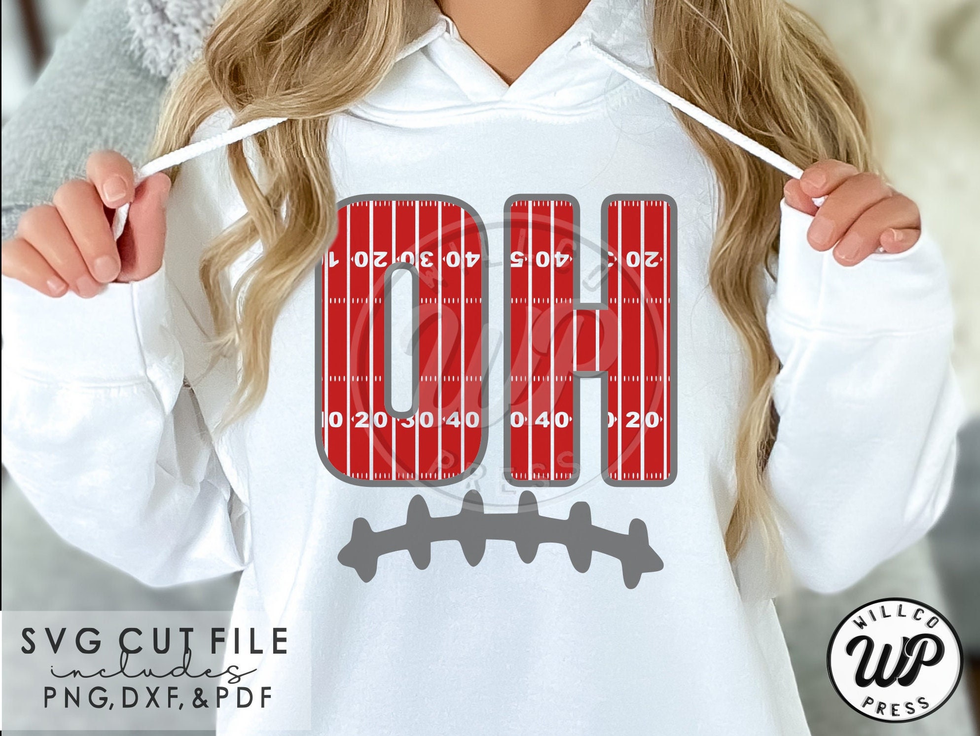 OH Football Svg Ohio Field Lines Png Dxf Svg Files for Etsy