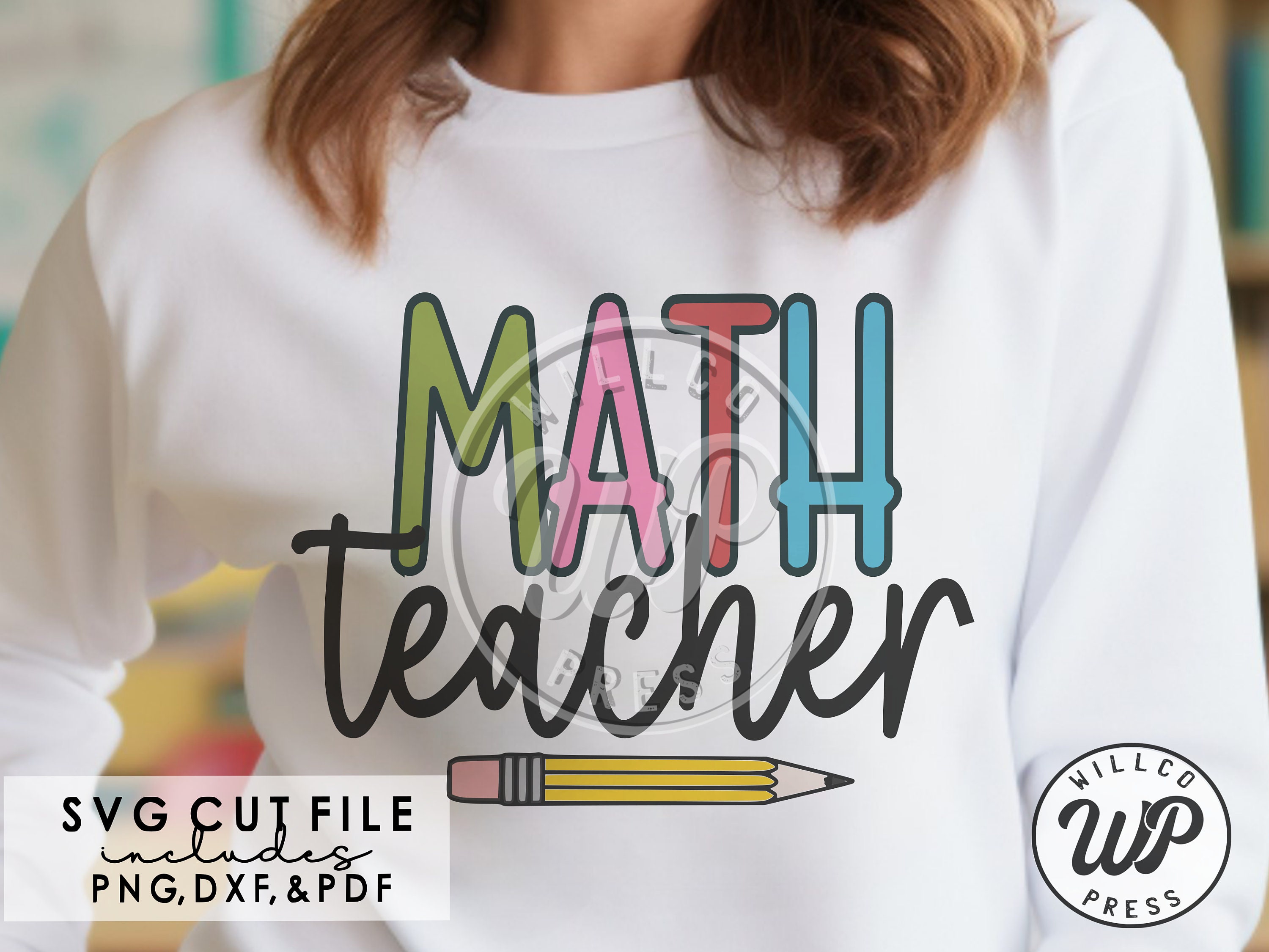 Math Teacher Png, SVG Files for Cricut, Digital Download, Clipart, Dtf ...