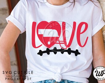 Nebraska Love svg, Football svg, heart helmet, png, dxf, svg files for cricut, sublimination, vinyl cut file, , iron on