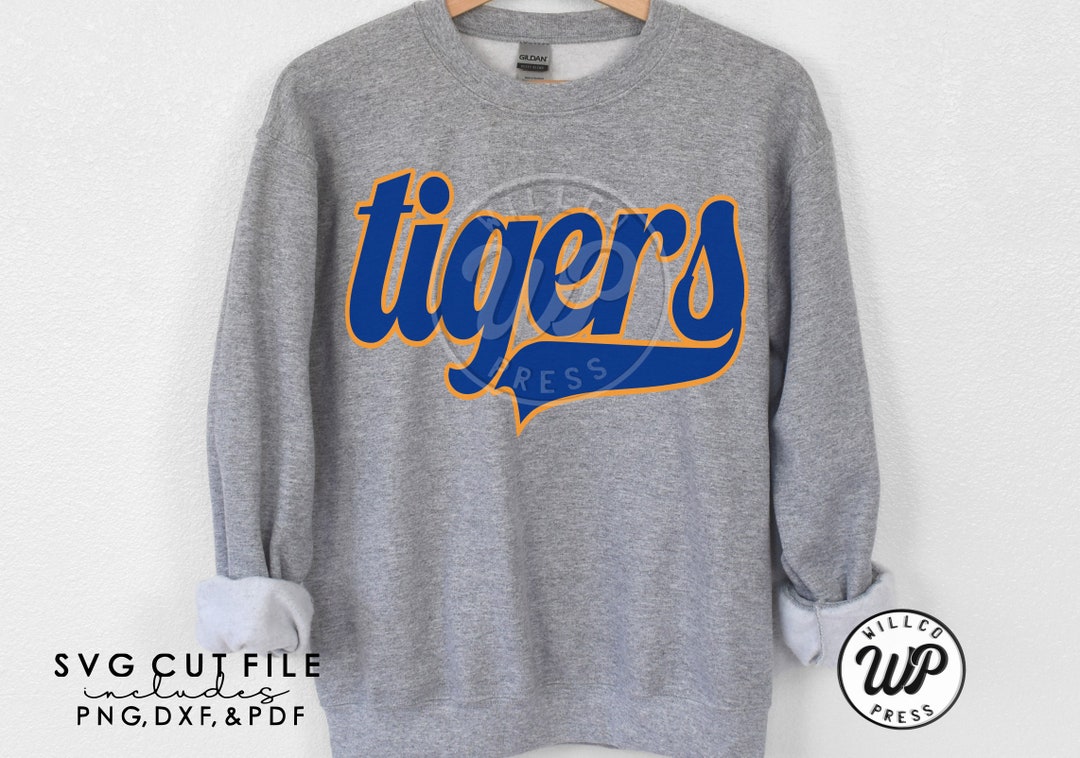 Tigers Retro Svg, Svg Files for Cricut, Dxf, Png, Sublimination, Vinyl ...