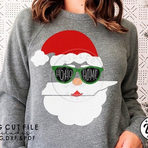 Tennessee Home svg, Christmas svg, Santa Beard svg, png, dxf, svg files for cricut, , vinyl cut file, sublimination, iron on