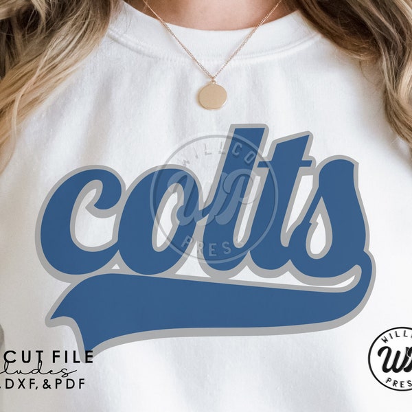 Colts retro svg, svg files for cricut, dxf, png, sublimination, vinyl cut file,