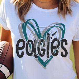 Eagles svg, Football svg, png, dxf, svg files for cricut, vinyl cut file, iron on,  mascot clipart, shirt svgs, sublimination, cheer shirts, outfit ideas, silouhette, heat transfer