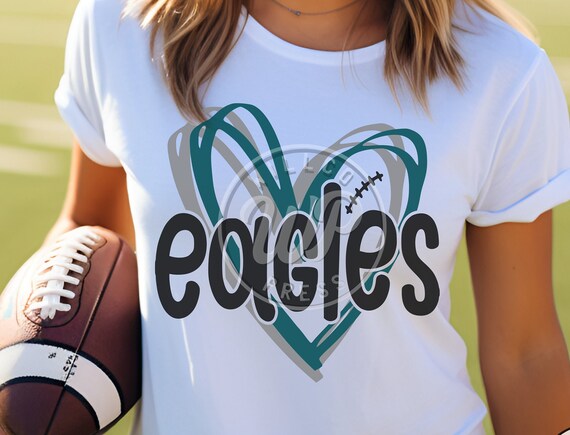 Eagles svg, Football svg, png, dxf, svg files for cricut, vinyl cut file, iron on,  mascot clipart, , sublimination, cheer shirts