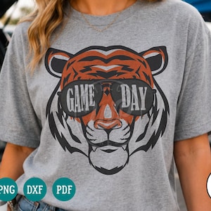 Tigers svg, Bengals svg, Game Day sunglasses, , basketball mascot, png, dxf, svg files for cricut, , vinyl cut file