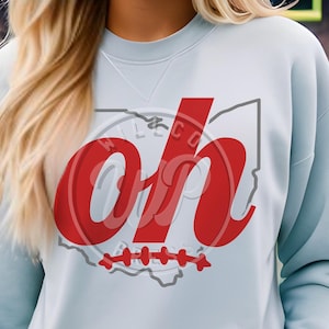 OH Football svg, Ohio svg design, state outline , png, dxf, svg files for cricut, shirt svgs, vinyl cut file, sublimination, iron on, dtf printing, outfit ideas, heat transfer