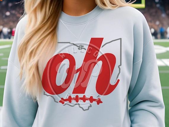 OH Football svg, Ohio svg design, state outline , png, dxf, svg files for cricut, , vinyl cut file, sublimation, iron on