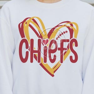 Chiefs png, sublimination, football svg, digital download, chiefs clipart, cute hearts, svg files for cricut, dxf for silouhette, diy shirts, vinyl cut file, heat transfer, outfit ideas, willco press designs