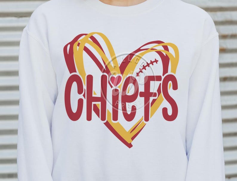 Chiefs png, sublimination, football svg, digital download, chiefs clipart, cute hearts, svg files for cricut, dxf for silouhette, diy shirts, vinyl cut file, heat transfer, outfit ideas, willco press designs