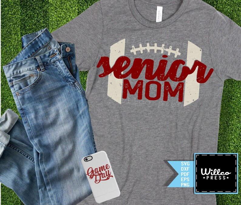 Senior Mom Svg Football Mom Svg Football Mom Shirt Etsy