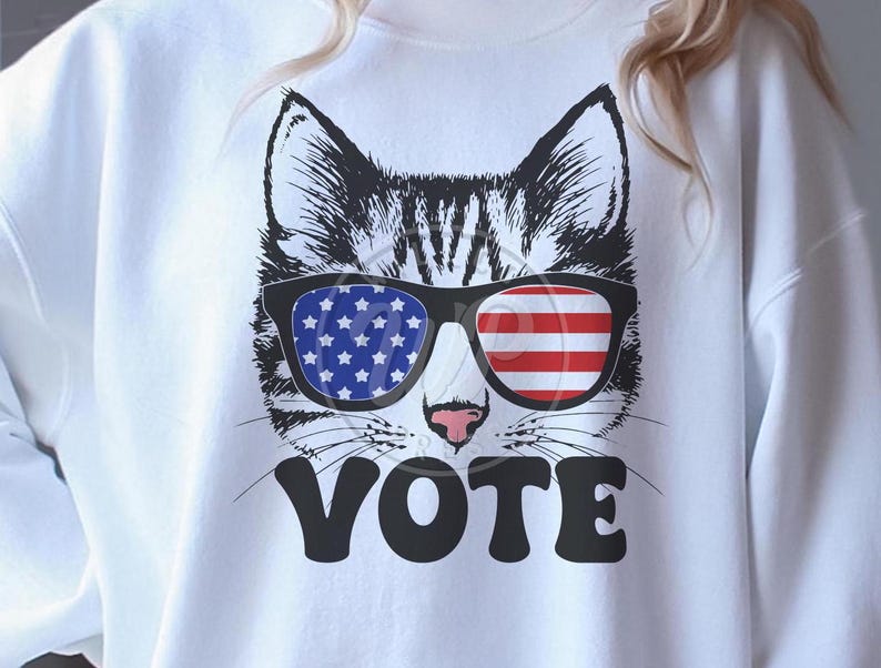 Cat Vote Png, Election Day Svg, Digital Download, Svg Files for Cricut