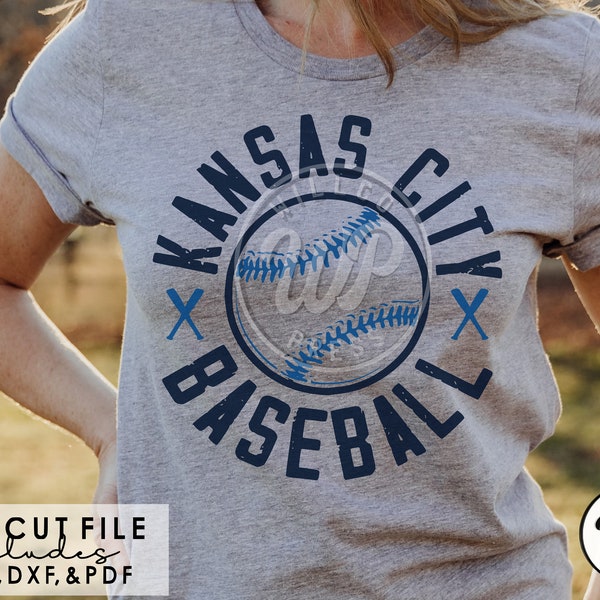 Kansas City Baseball svg, sublimination,  transparent png, digital, dxf, svg files for cricut, KC shirts, iron on, retro shirt design