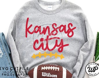 Kansas City svg, Football svg, png, dxf, svg files for cricut, , vinyl cut file, sublimination, iron on