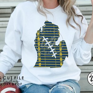 Michigan football svg, Michigan svg, Football svg, Michigan clipart, Football, instant download, cuttable, svg cut file, dxf, png, iron on