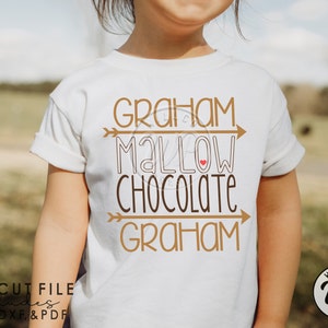 Smores svg, Camping svg, png, dxf, smores ingredients, shirt, svg files for cricut, clipart