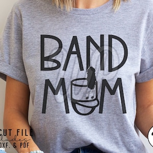 Band Mom svg, School Band svg, png, dxf, svg files for cricut, shirt, sublimination, clipart, iron on, marching band, vinyl cut file