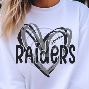 Raiders svg, Football svg, png, dxf, svg files for cricut, vinyl cut file, iron on,  mascot clipart, , sublimination