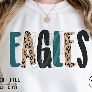 Eagles Graffiti svg, cheetah print, svg files for cricut, dxf, png, sublimination, vinyl cut file, , team shirts