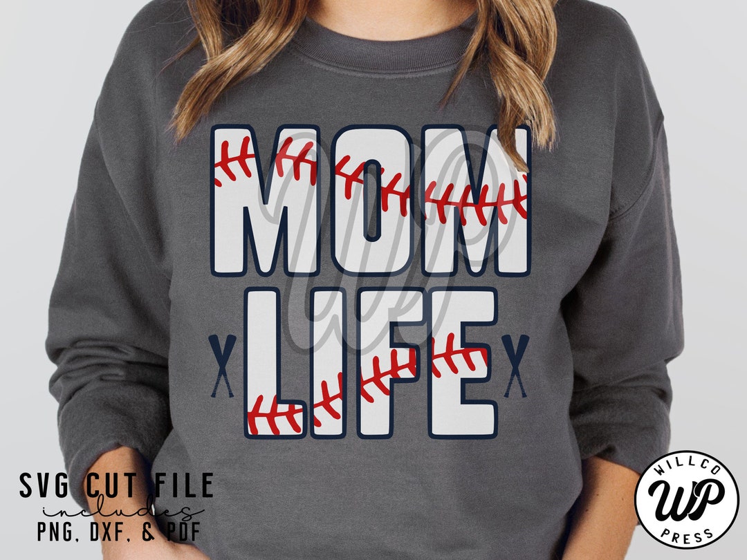 Mom Life Svg Baseball Mom Svg Png Dxf Svg Files for - Etsy