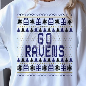Ravens Christmas svg, Ugly Sweater svg, Football team, Basketball teams, png, dxf, pdf, sublimination, , vinyl cut file
