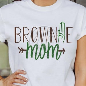 Brownie Mom svg, Troop mom, Scouts shirt, png, dxf, svg files for cricut, iron on, sublimination, girl shirts, clipart