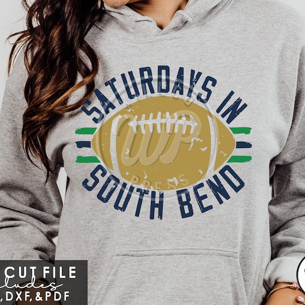 Saturdays In South Bend, Indiana svg, Football cut file, digital, svg files for cricut, shirt designs, png clipart, iron on, sublimination