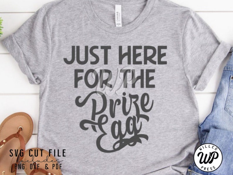 Prize Egg SVG, Easter Egg Hunt Shirt Design (Digital Download) Bild 1