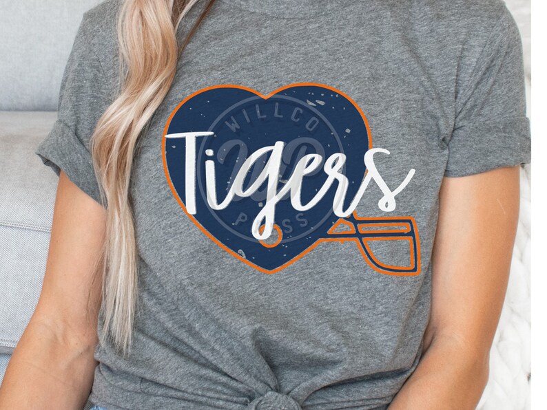 Tigers Svg, Football Svg, Heart Helmet, Grunge Distressed, Png, Dxf ...