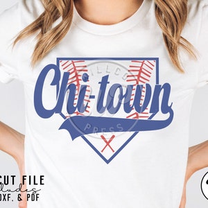 Chi Town Baseball, Chicago svg, png, dxf, svg files for cricut, , sublimination, vinyl cut file, iron on, game day shirts