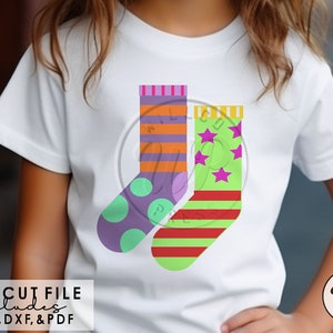Wacky socks svg, Crazy socks svg, Spirit Week svg, Spirit week shirt, iron on, sublimination, svg files for cricut, vinyl cut file, iron on