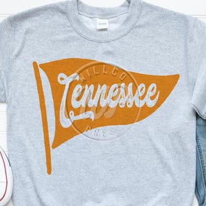 Tennessee wimpel, vintage voetbal svg, team retro svg, Tennessee shirts, digitale download, png clipart, dxf voor silouhette