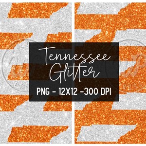Tennessee Glitter png, digitaal papier, moksublimatie, commercieel gebruik, instant download