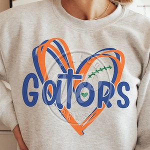 Gators Hearts svg, Football svg, png, dxf, svg files for cricut, vinyl cut file, iron on, clipart, shirt svgs, sublimination, gators shirts, outfit ideas, silouhette, heat transfer