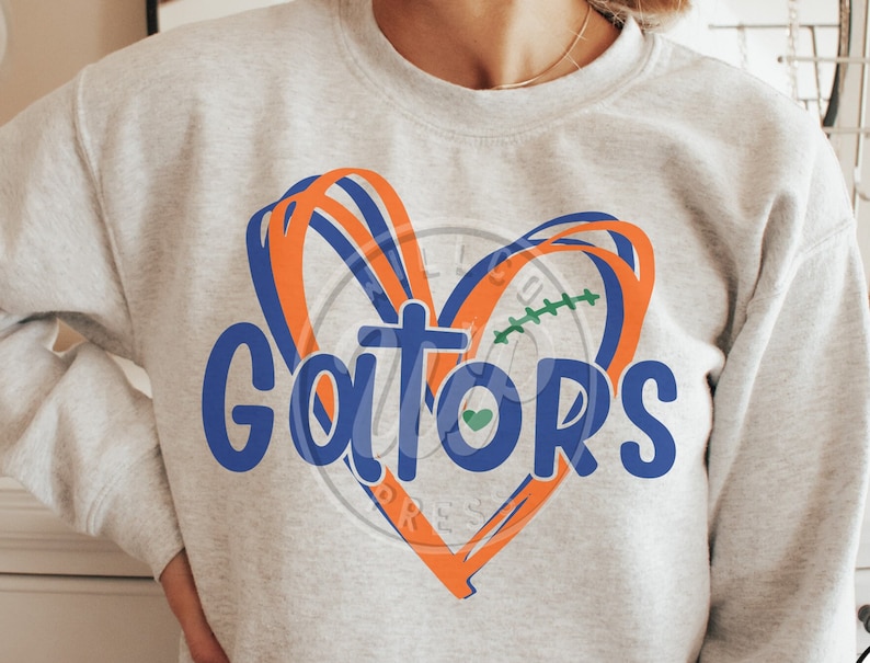 Gators Hearts svg, Football svg, png, dxf, svg files for cricut, vinyl cut file, iron on, clipart, shirt svgs, sublimination, gators shirts, outfit ideas, silouhette, heat transfer