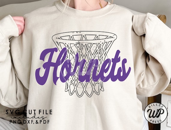 Hornets Basketball, Hornets Net Svg, Grunge Distressed, Png, Dxf