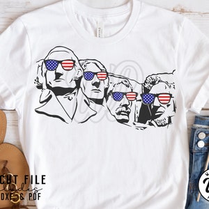 Mount Rushmore svg, Patriotic svg, America Flag svg, png, dxf, svg files for cricut, shirt, sublimination, iron on, clipart, memorial day