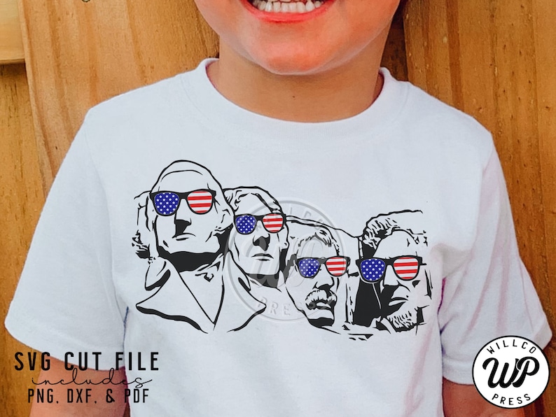 Mount Rushmore svg, Patriotic svg, America Flag svg, png, dxf, svg files for cricut, shirt, sublimination, iron on, clipart, memorial day