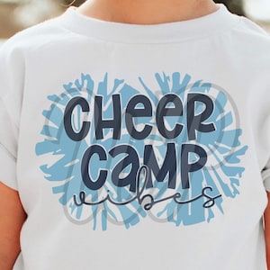 Cheer Camp svg, Cheerleading svg, png, dxf, svg files for cricut, shirt, clipart, sublimination, iron on, shirts, outfit ideas