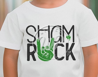 Sham Rock SVG / PNG desgastado grunge del Día de San Patricio / Camisetas para niños y adultos / Sublimación / Termoadhesivo / Archivo de corte de vinilo / Clipart de 300 dpi