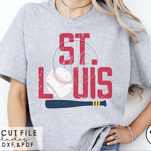 St Louis svg, STL Baseball png, grunge distressed, svg files for cricut, vinyl cut file, sublimination, iron on, png clipart