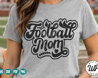 Football Mom SVG, Game Day Shirt Design, Sports Mom PNG, Digital Download